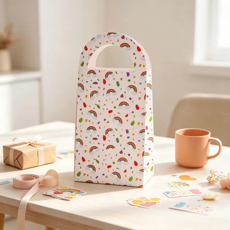 Colorful Patterned Paper Gift Bags factory
