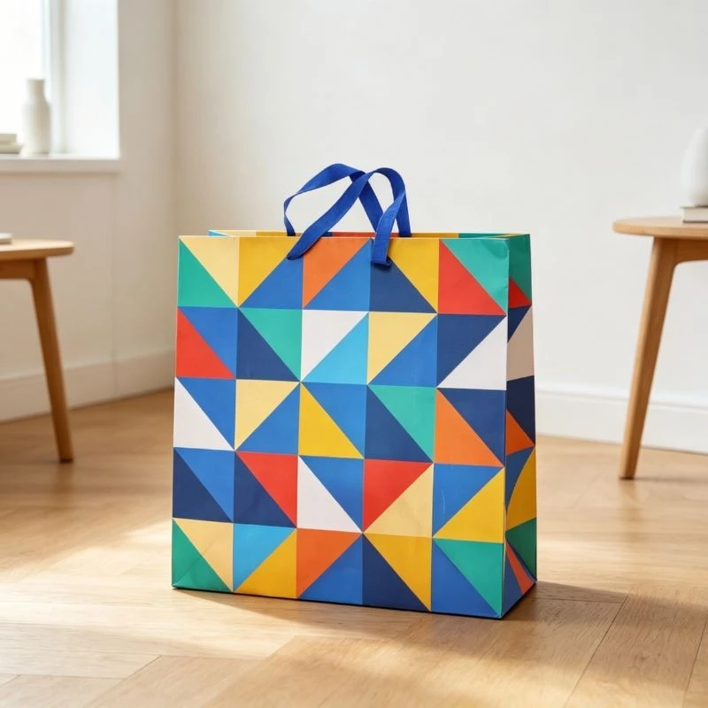 Colorful Patterned Paper Gift Bags price